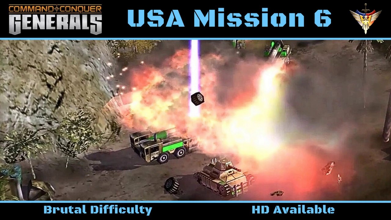 How to Beat C&C Generals USA Mission 6: Desperate Union - Brutal - HD