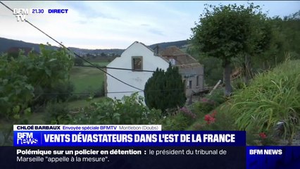 Tornade dans le Doubs: le toit d'une maison complètement arraché à Montlebon