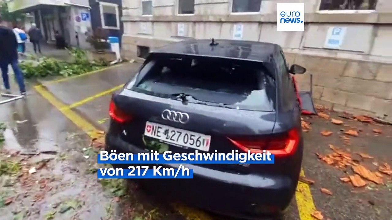 Mit 217 Km/h: Heftiger Sturm zieht über Schweiz hinweg
