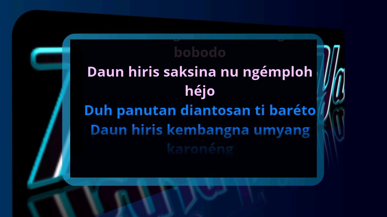 Daun Hiris | Karaoke Sunda