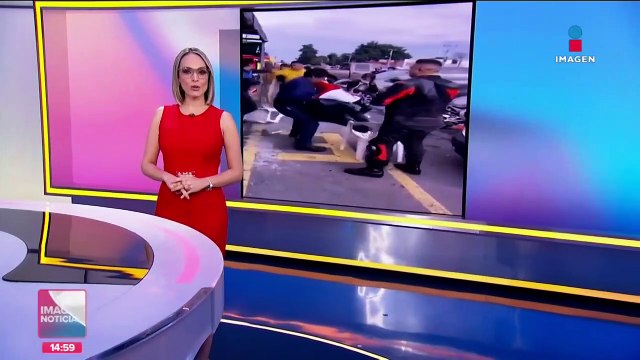 Motociclistas protagonizan pelea campal en Tres Marías