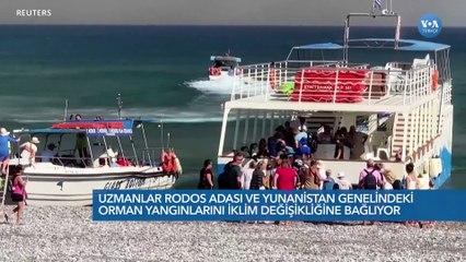Uzmanlar Yunanistan'daki yangınları iklim değişikliğine bağlıyor