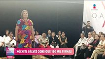 Xóchitl Gálvez consigue 160 mil firmas para buscar coordinar el Frente Amplio por México