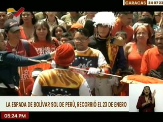 Caracas | Desde la Villa Santa Inés inician recorrido de la espada Sol de Perú