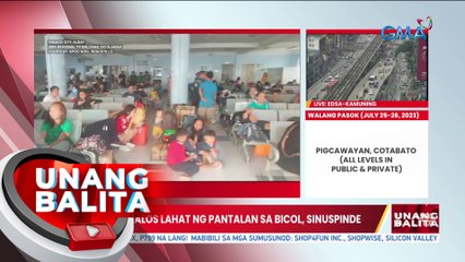 Biyahe sa halos lahat ng pantalan sa Bicol, sinuspinde | UB