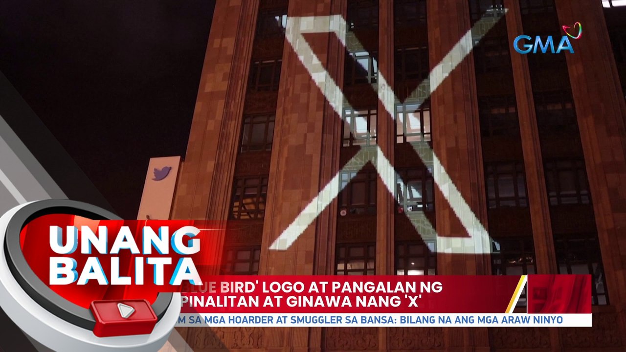 Official 'Blue Bird' logo at pangalan ng Twitter, pinalitan at ginawa nang 'X'