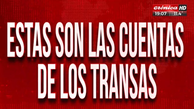 Estas son las cuentas de los transas