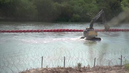 텍사스주, 수중 장벽 강행...美 법무부, 소송 제기 / YTN