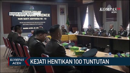 Kejati Aceh Hentikan Lebih dari 100 Tuntutan Lewat Keadilan Restoratif