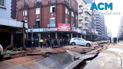 Gas leak explosion tears apart busy street during rush hour