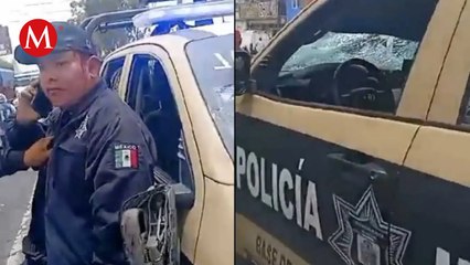 Mujer fue atropellada por una patrulla en Ecatepec; testigos intentan linchar al policía