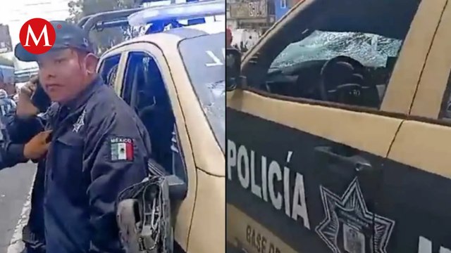 Mujer fue atropellada por una patrulla en Ecatepec; testigos intentan linchar al policía