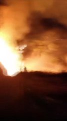 Fiamme colline messina