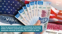 Visa americana: Embajada advierte, vencerán estos pagos