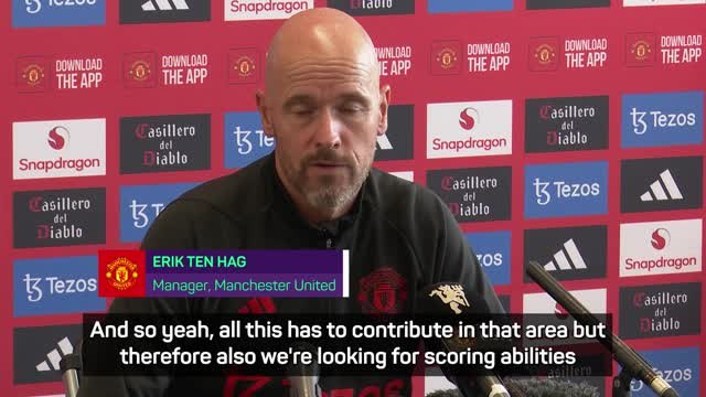 United are 'aware' of need to score more goals - Ten Hag