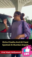 Richa Chadha And Ali Fazal Spotted At Mumbai Airport
