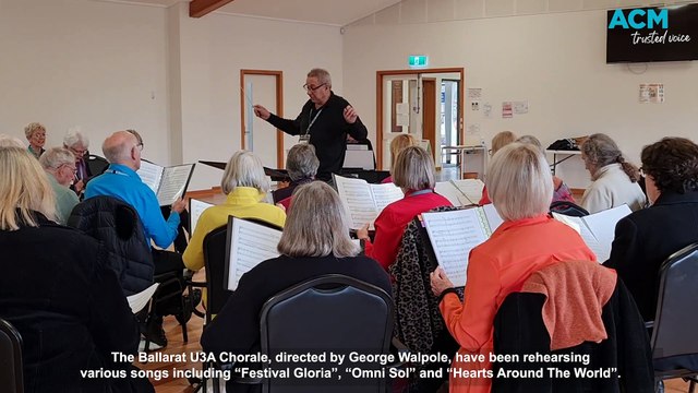Ballarat U3A Chorale rehearsing for the 2023 Ballarat Choral Festival - The Courier - July 25, 2023