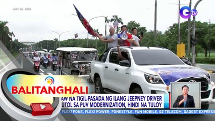 3 araw na tigil-pasada ng ilang jeepney driver na tutol sa PUV modernization, hindi na tuloy | BT
