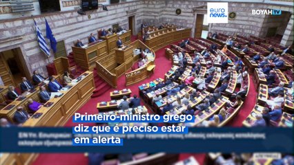 Grécia em "guerra" contra os incêndios, diz PM grego