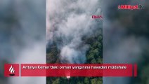 Antalya Kemer’deki orman yangınına havadan müdahale