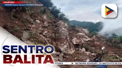 Dalawang insidente ng landslides, naitala sa Nueva Vizcaya dahil sa pag-ulang dulot ng Super Typhoon #EgayPH