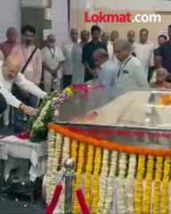 राष्ट्रीय स्वंयसेवक संघाचे माजी सह-सरकार्यवाह मदनदासजी देवी यांच्या पार्थिवाचे अंतिम दर्शन