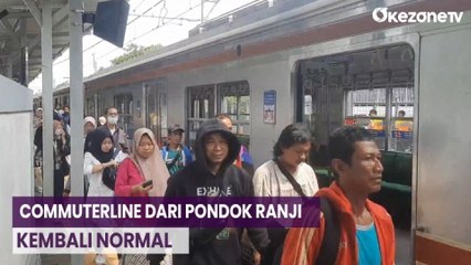 Terganggu selama 2 Jam, Perjalanan Commuterline dari Stasiun Pondok Ranji Kembali Normal