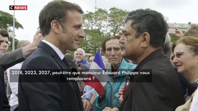 Depuis Nouméa, Emmanuel Macron estime qu'Edouard Philippe pourrait prendre le relais à l'Elysée en 2027: Il a bien fait à mes côtés. C'est un ami