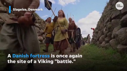 Hundreds of Viking enthusiast _battle_ at the site of historical fort _ USA TODAY