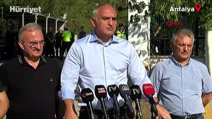 Bakan Ersoy yangın bölgesinde: 'Yangın 129 hektarda etkili'