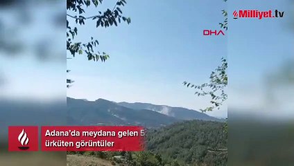Adana depreminden ürküten görüntü