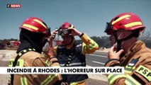 Grèce: incendie à Rhodes