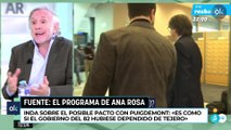 Inda sobre el posible pacto con Puigdemont: «Es como si el Gobierno del 82 hubiese dependido de Tejero»