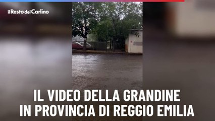Il video della grandine in provincia di Reggio Emilia