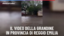 Il video della grandine in provincia di Reggio Emilia