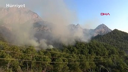 Antalya'da orman yangını: Manavgat'ta otel lojmanı yandı