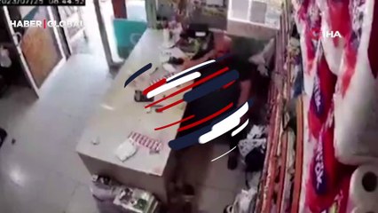 Bir anda yerinden fırladı! 5.5 büyüklüğündeki deprem böyle hissedildi
