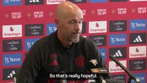 Ten Hag 'hopeful' of a successful season for Martial