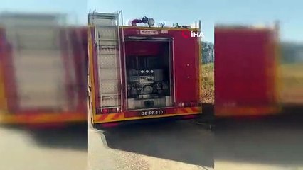 Ot yangını tarım arazilerine gelmeden söndürüldü