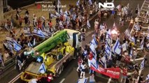 WATCH: Three people injured as car ploughs through a protest in Israel