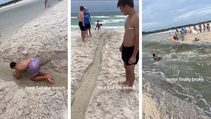 ABD’nin Florida eyaletinde bir adam iki denizi birleştirdi, polis müdahale etti
