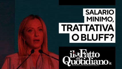 Salario minimo, trattativa o bluff? Segui la diretta con Peter Gomez
