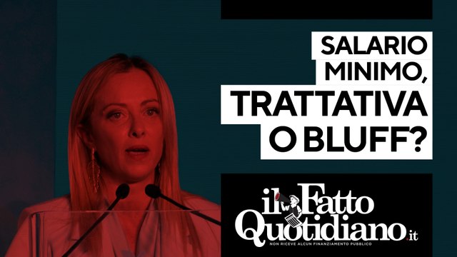 Salario minimo, trattativa o bluff? Segui la diretta con Peter Gomez