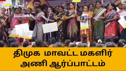 மணிப்பூர் கலவரத்தை கண்டித்து தி.மு.க மகளிர் அணி ஆர்ப்பாட்டம்!