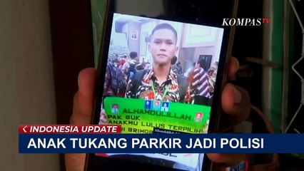 Anak Juru Parkir di Kediri Berhasil Lolos jadi Polisi, Tangis Sang Ayah Pecah!