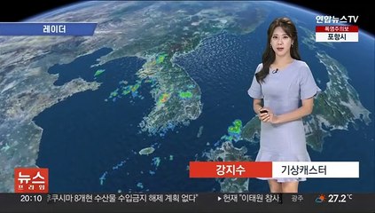 [날씨] 내일 아침까지 장맛비…그치고 무더위 속 소나기
