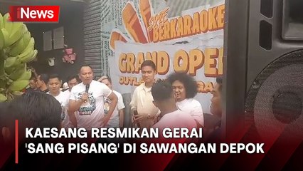 Bukan Kampanye, Kaesang Resmikan Gerai 'Sang Pisang' di Sawangan Depok