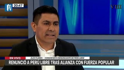 Alex Flores critica a Perú Libre.