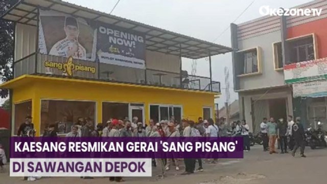 Resmikan Gerai 'Sang Pisang' di Sawangan Depok, Kaesang Pangarep: Ini Bukan Kampanye