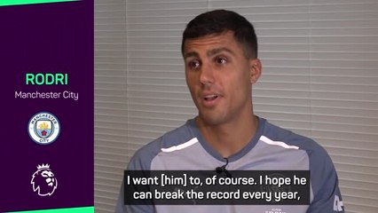 Rodri hopes to see Haaland break more records